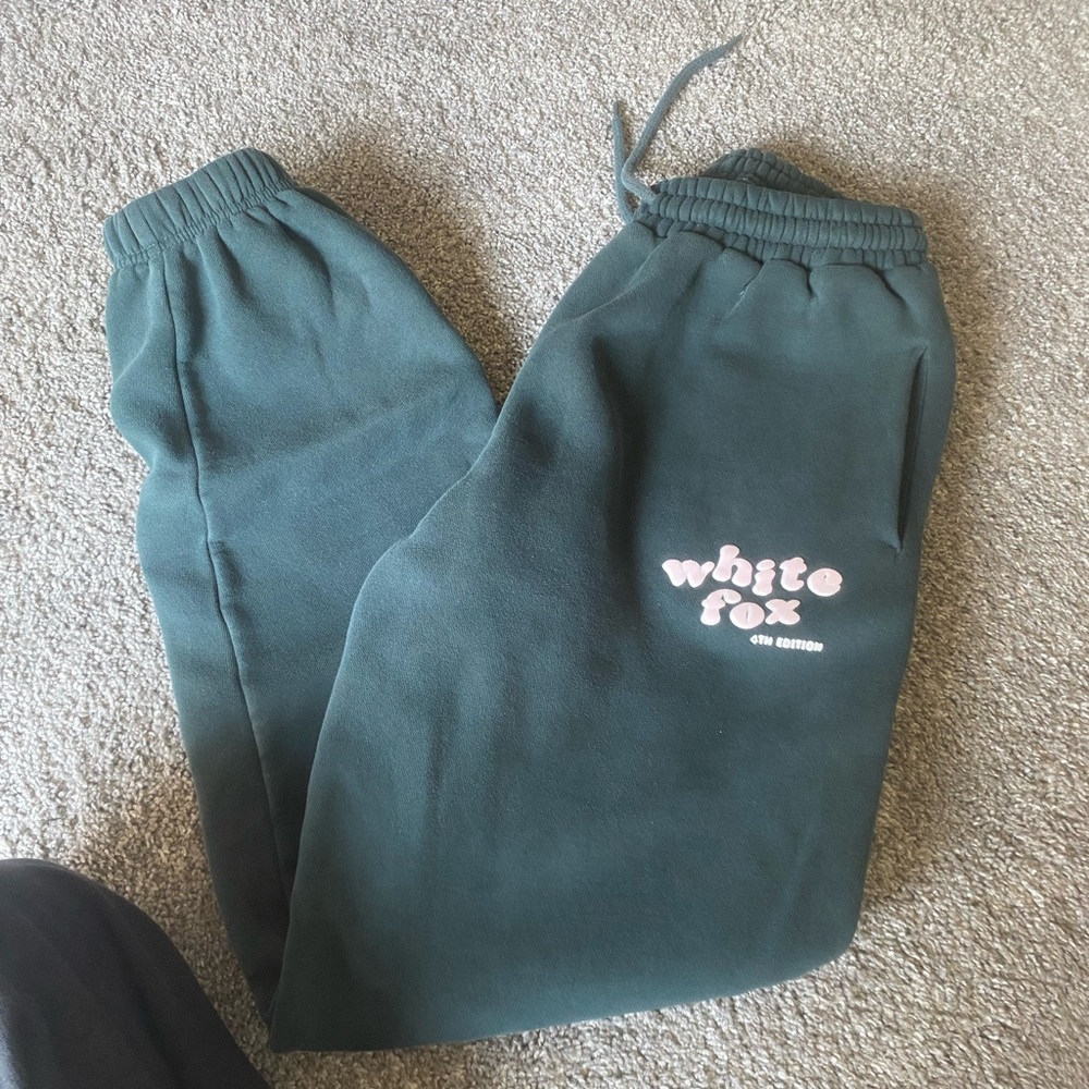 White fox sweatpants